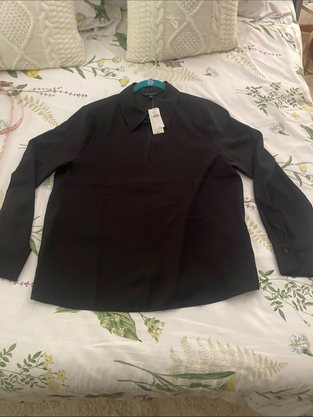 Banana Republic Black Button-Up Shirt NWT Size L
